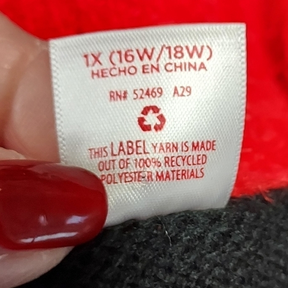 Holiday Time women's ugly Llama sweater 1X embellished tassels,sequel, bells - Picture 3 of 16